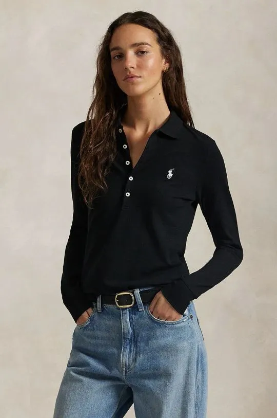 Polo Ralph Lauren longsleeve shirt women’s black color 211958949