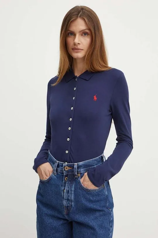 Polo Ralph Lauren shirt women's navy blue color 211941176