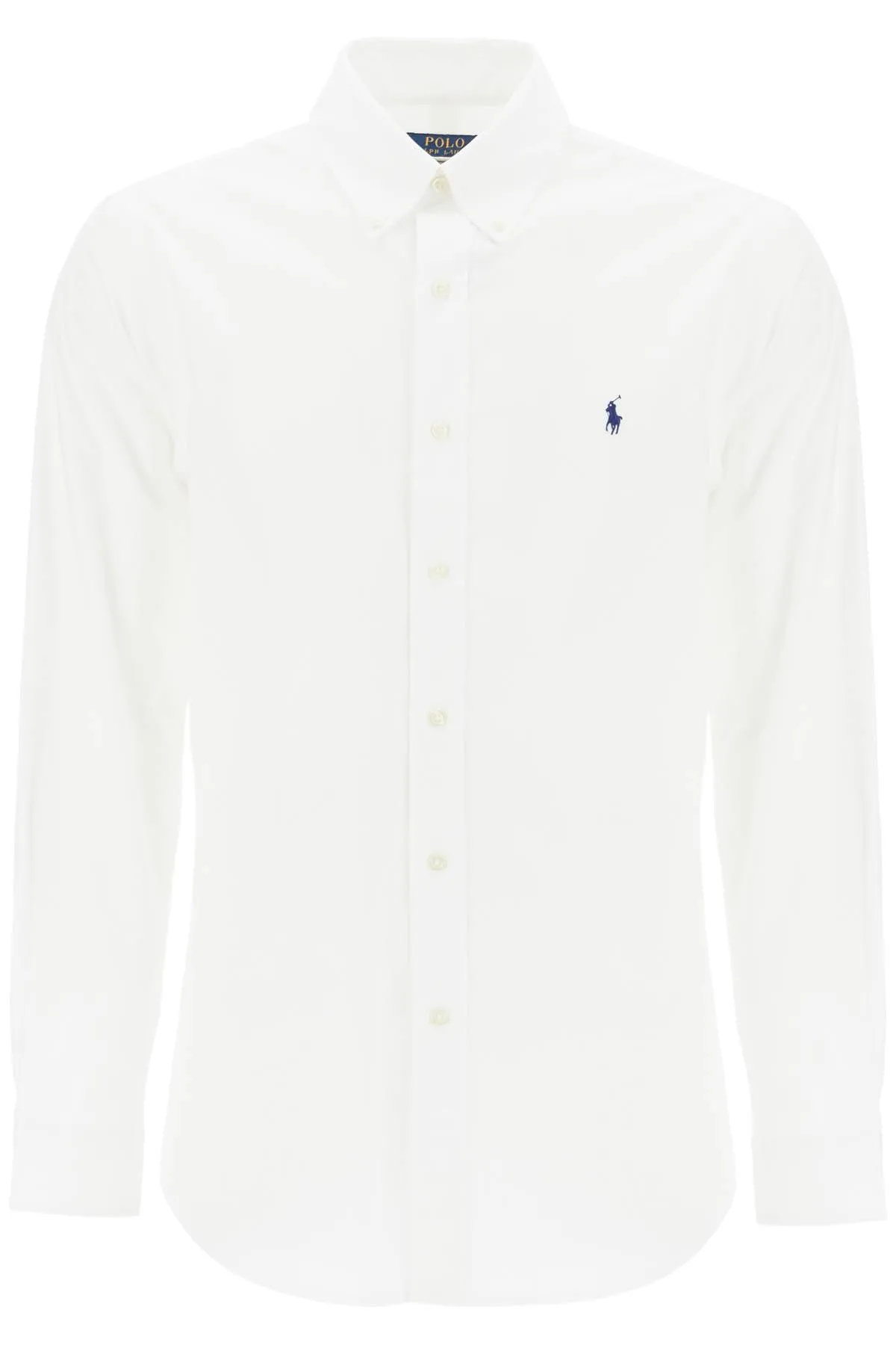 Polo Ralph Lauren Stretch Poplin Shirt For Men   White