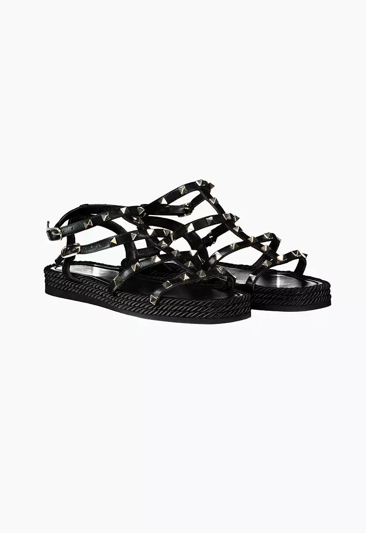 Pyramid Studded Gladiator Sandals