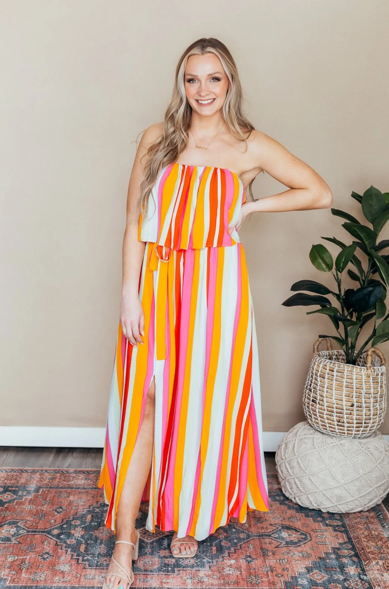 Sadie Double Slit Maxi Dress