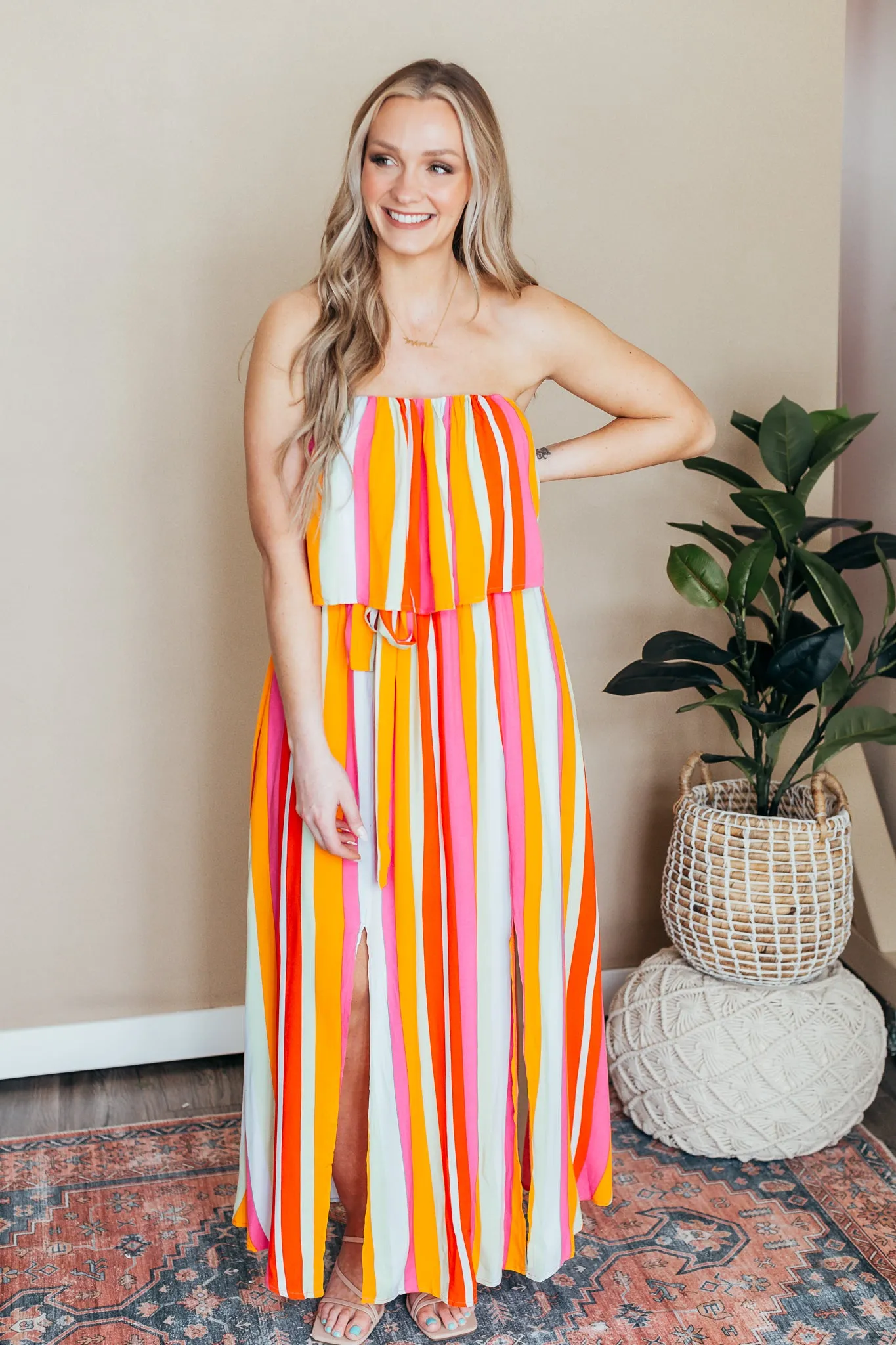 Sadie Double Slit Maxi Dress