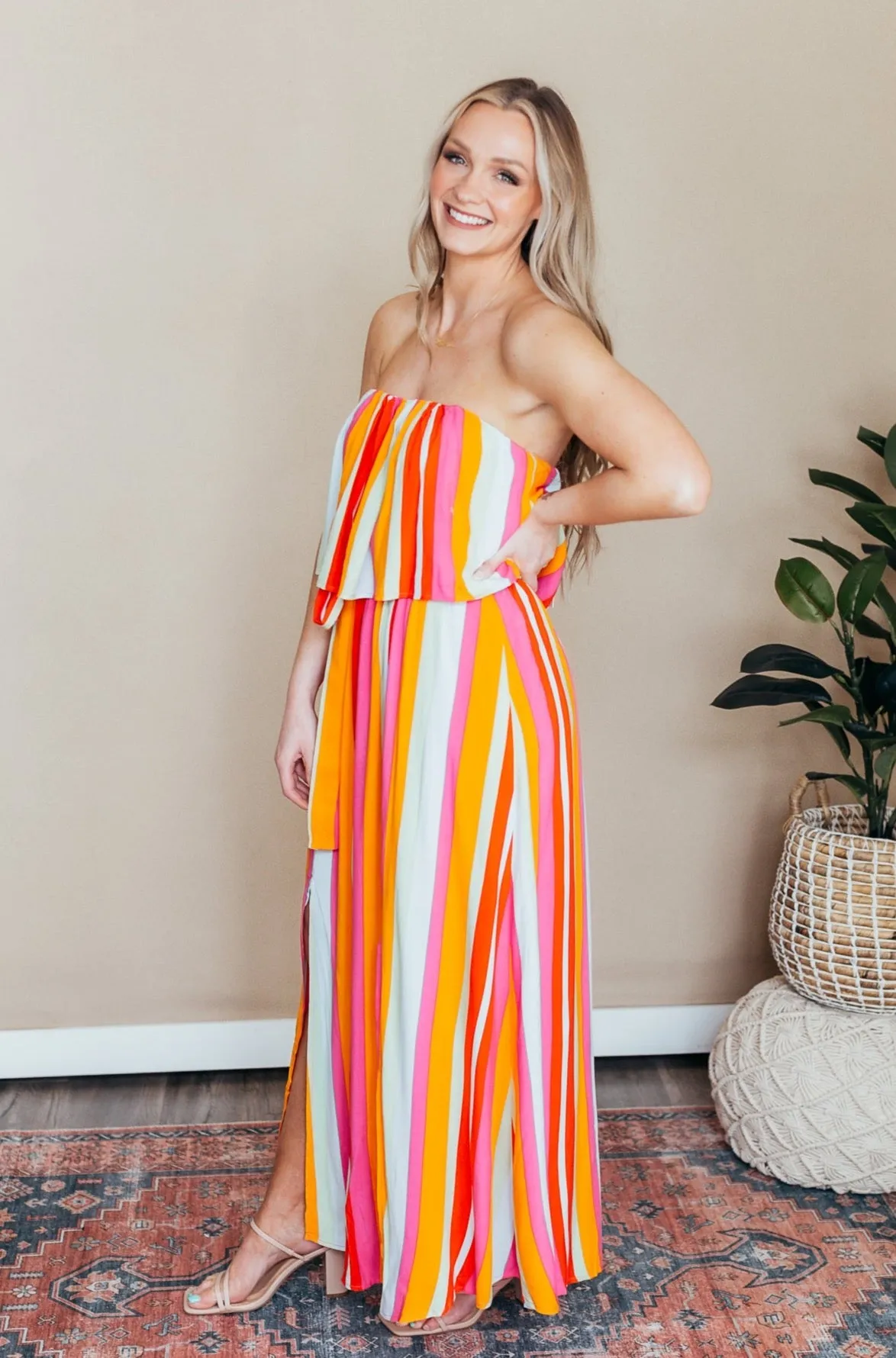 Sadie Double Slit Maxi Dress