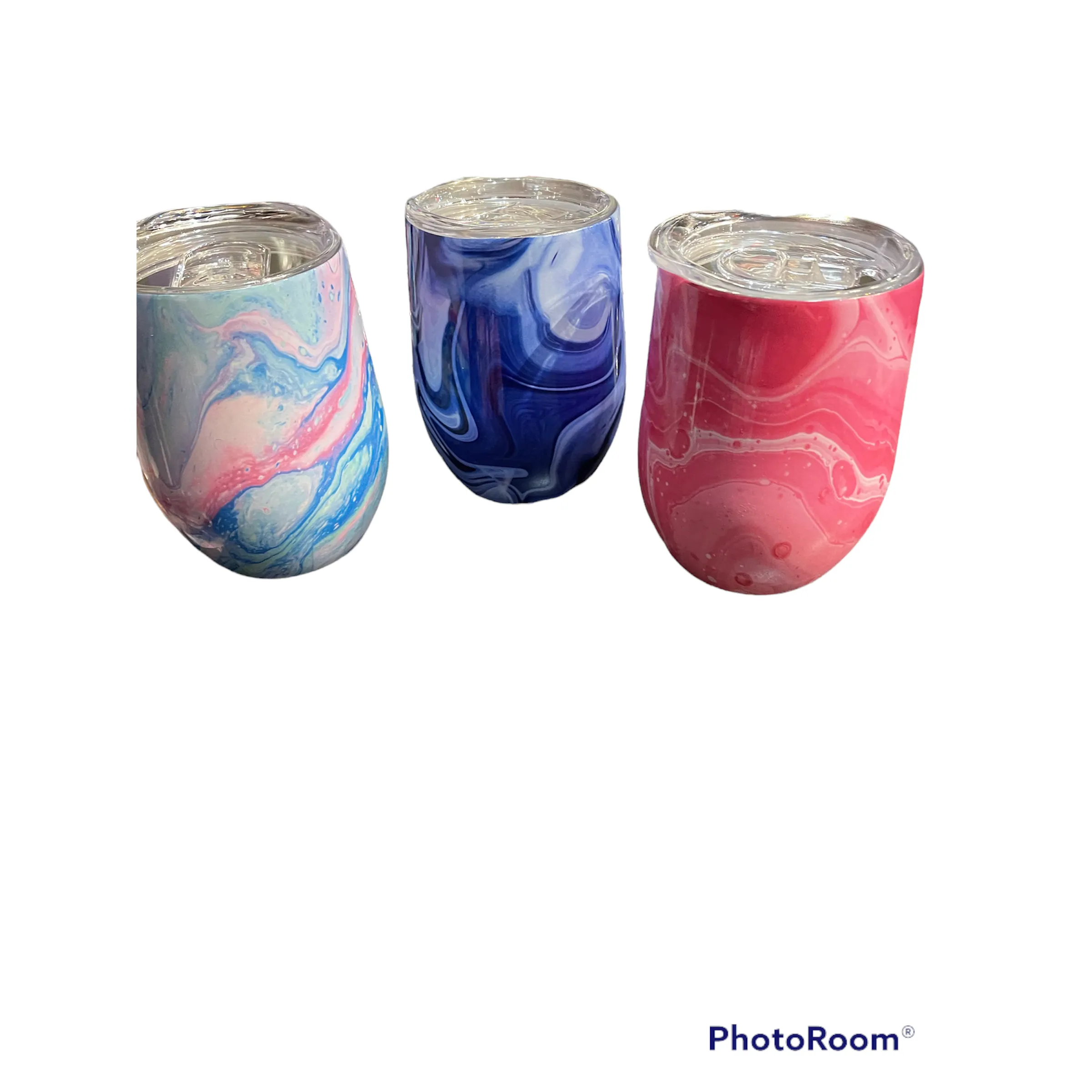 Siesta 12oz insulated marble Wine Tumblers (3 designs)