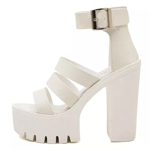 Strappy Platform Heeled Sandals