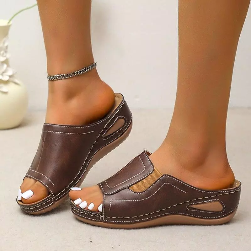 Stretchable Wedge Sandal Shoes