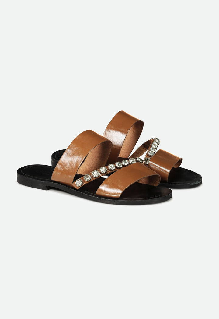 Stud Embellish Multi Strap Sandals