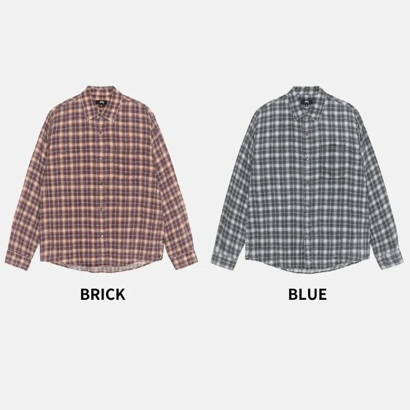 STUSSY  |Other Plaid Patterns Unisex Street Style Long Sleeves Logo