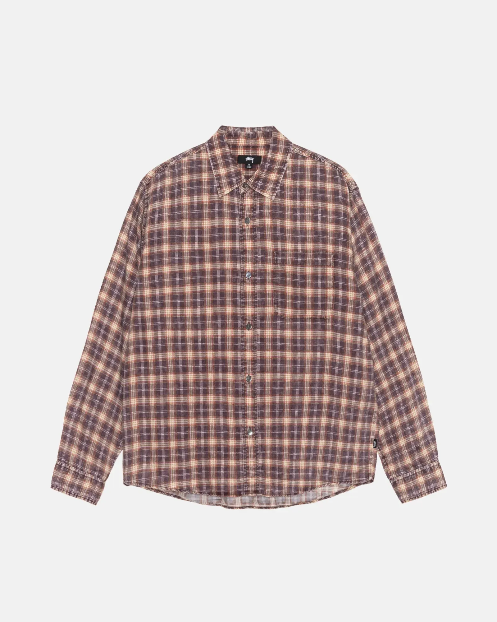 STUSSY  |Other Plaid Patterns Unisex Street Style Long Sleeves Logo