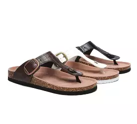 TARRAMARRA Embossed Summer Beach Unisex Slip-On Lindsay Sandals