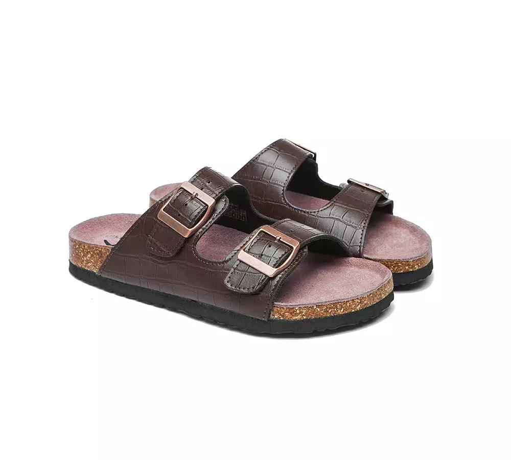 TARRAMARRA Embossed Summer Beach Unisex Slip-On Sandal Slides Oliver