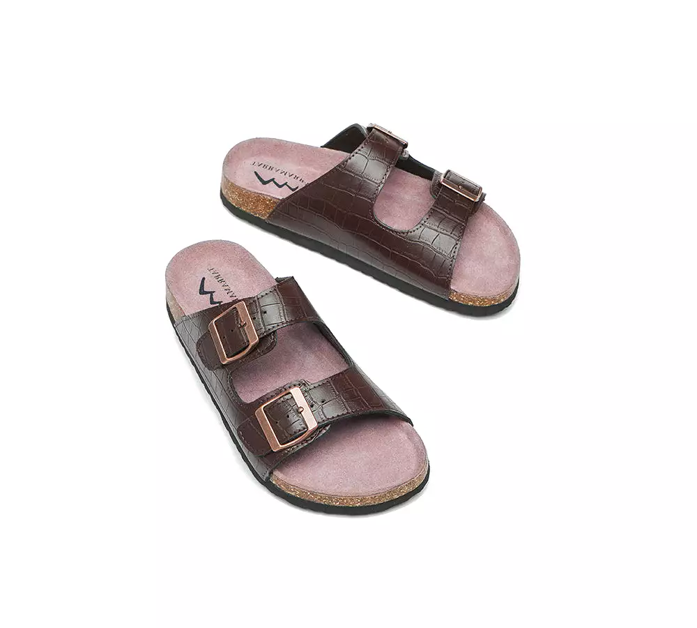 TARRAMARRA Embossed Summer Beach Unisex Slip-On Sandal Slides Oliver