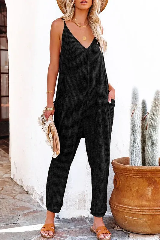 Tessa Textured Jumpsuit - 3 Colors