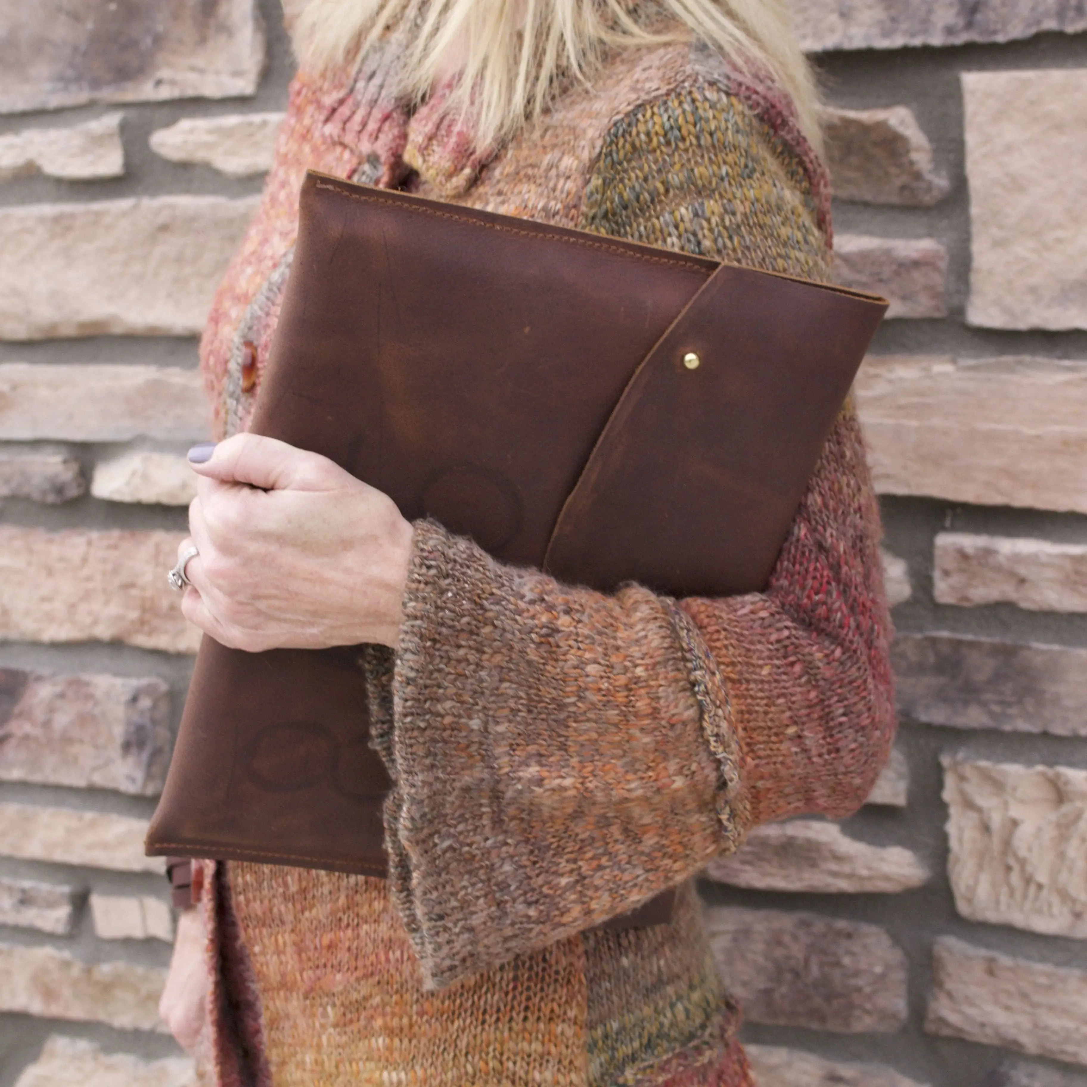 The Planner Kodiak Leather Laptop Sleeve