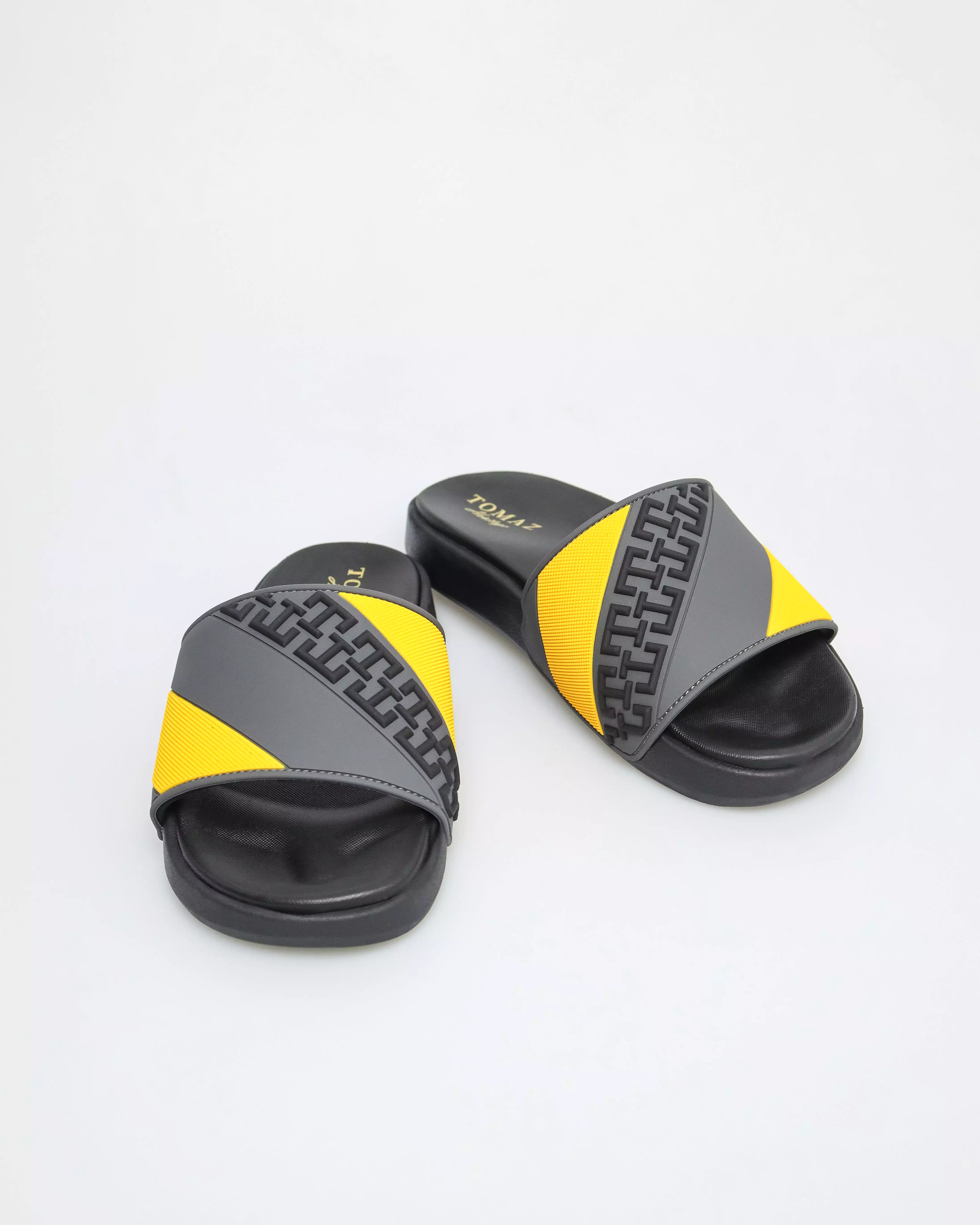 Tomaz C659 Men's Sandals (Dark Grey/Yellow)