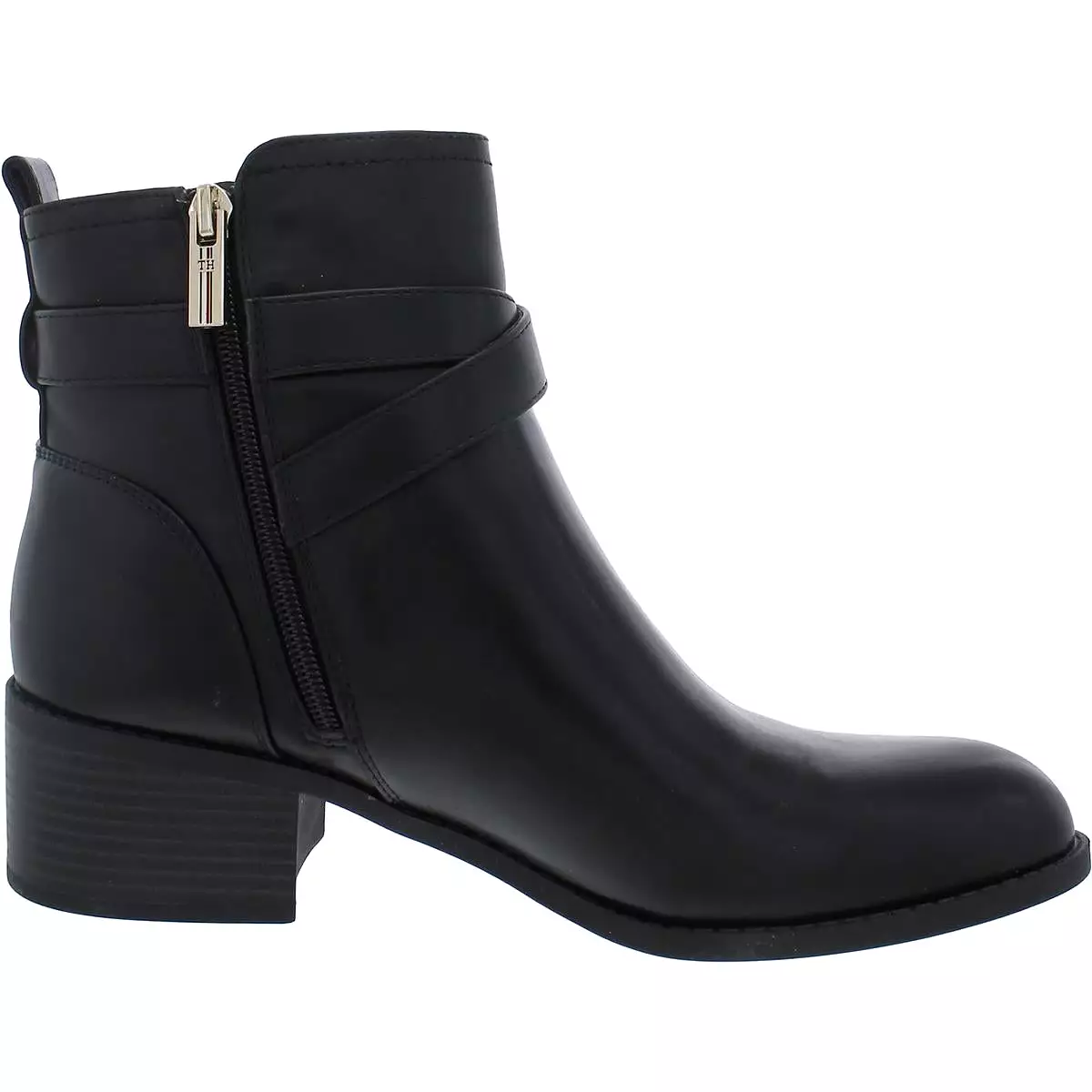 Tommy Hilfiger Womens Diyana Faux Leather Ankle Booties