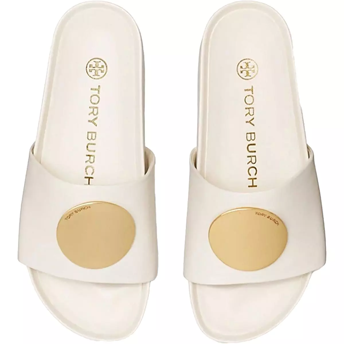 Tory Burch Womens Leather Slip On Slide Sandals