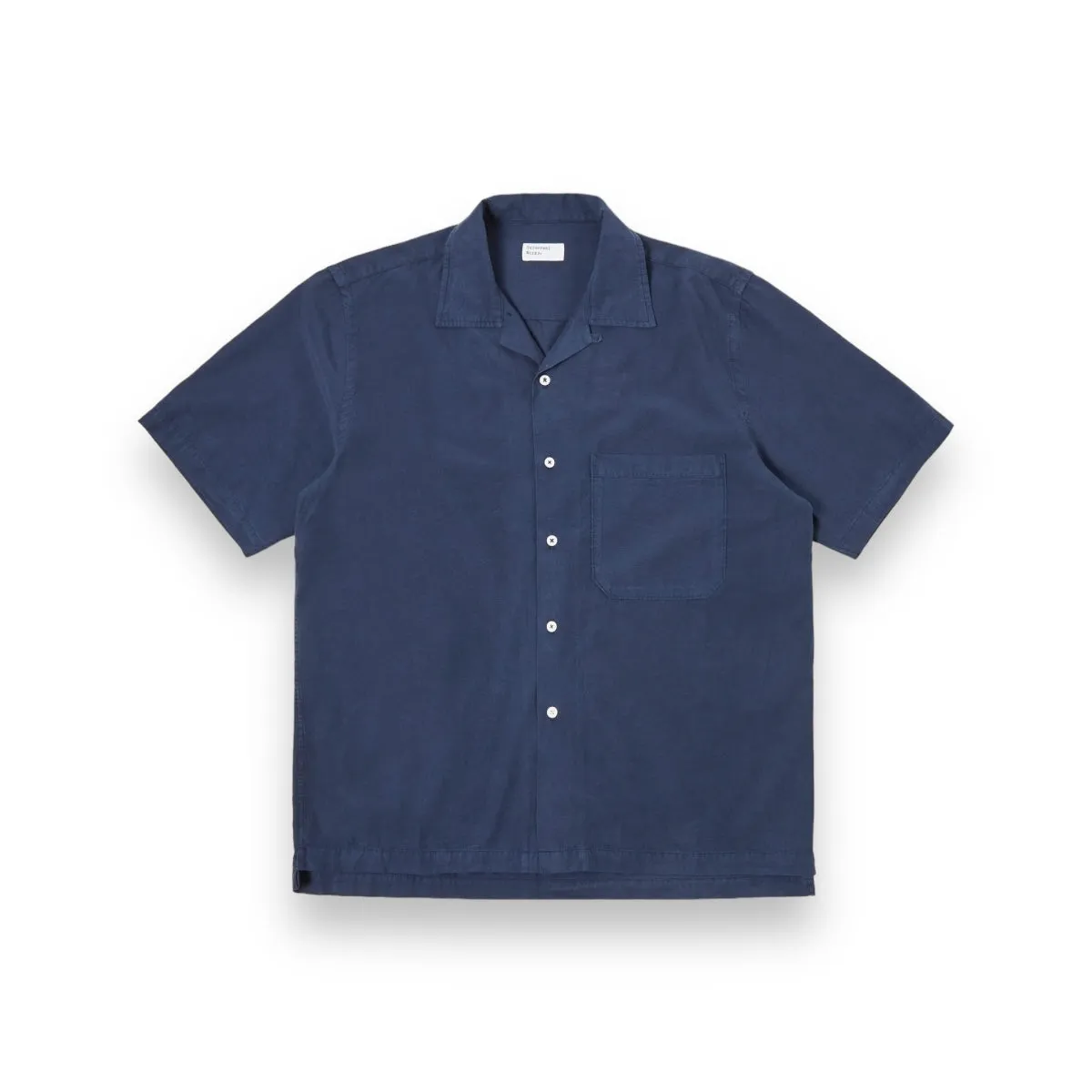 Universal Works Camp II Shirt 30269 Gardenia Lycot navy