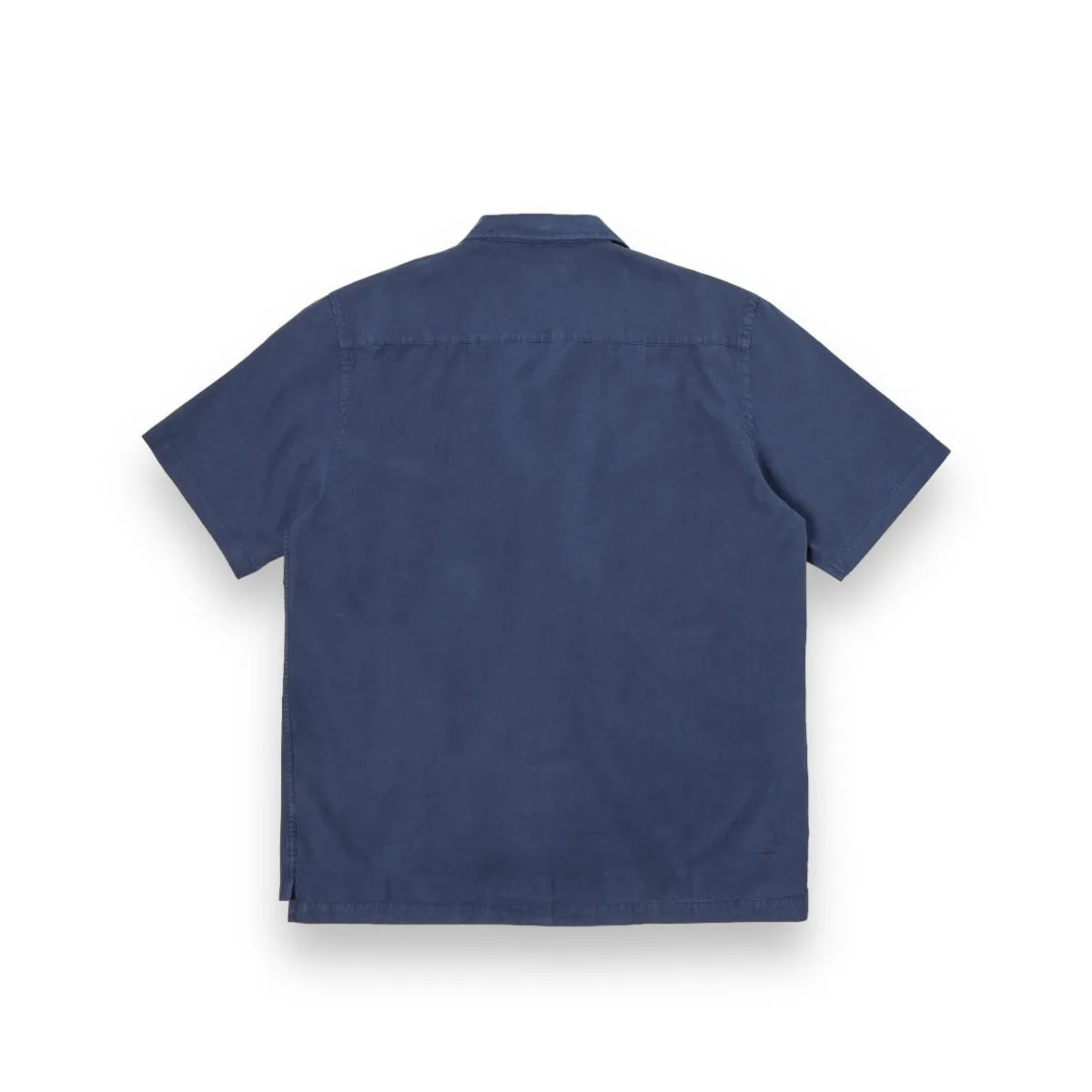 Universal Works Camp II Shirt 30269 Gardenia Lycot navy