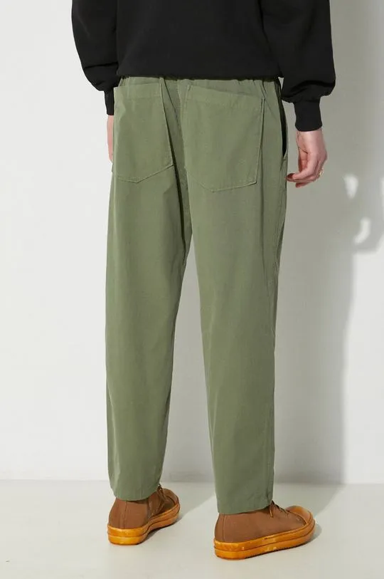 Universal Works cotton trousers Hi Water Trouser green color 30520.BIRCH