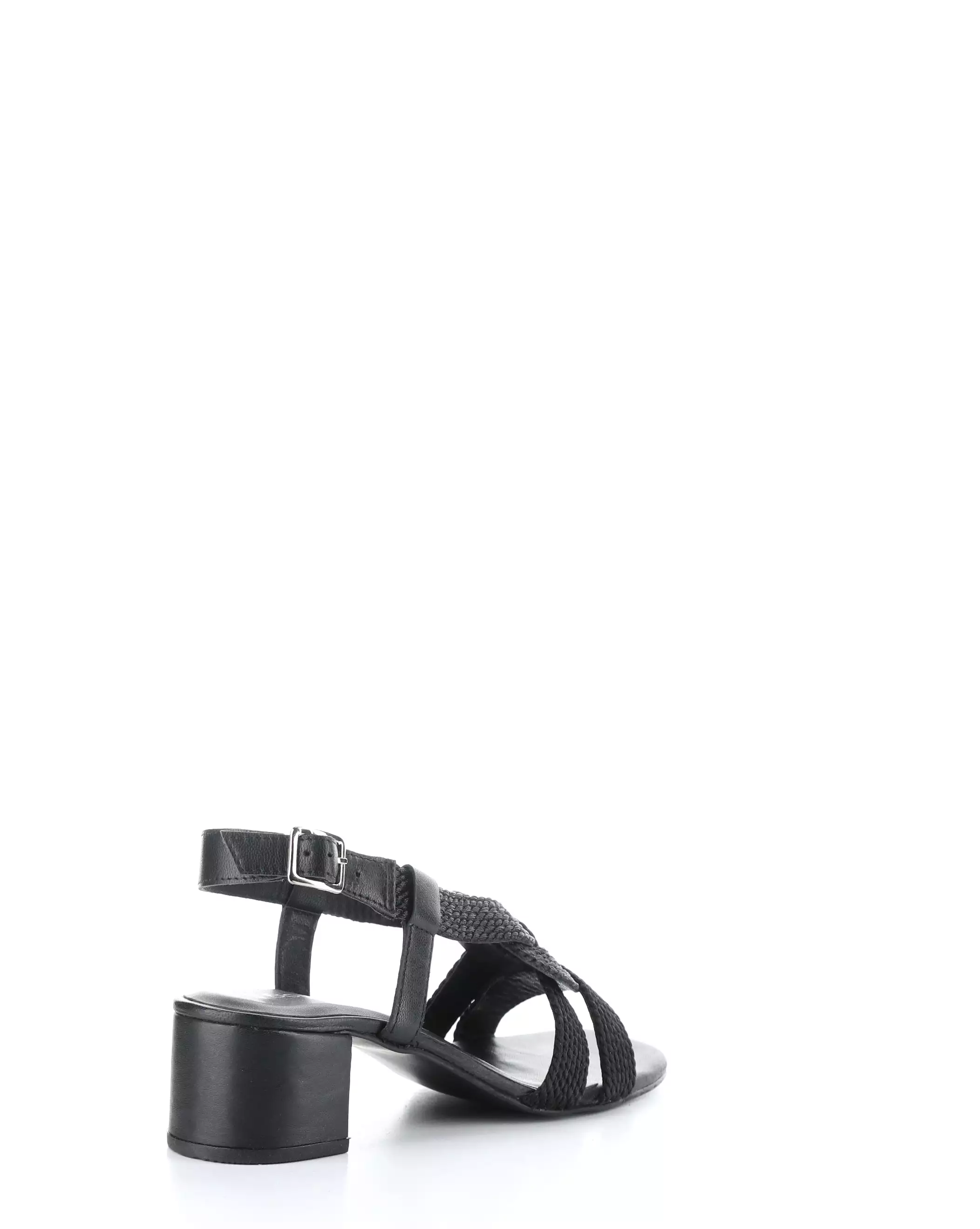 UPBEAT BLACK Buckle Sandals