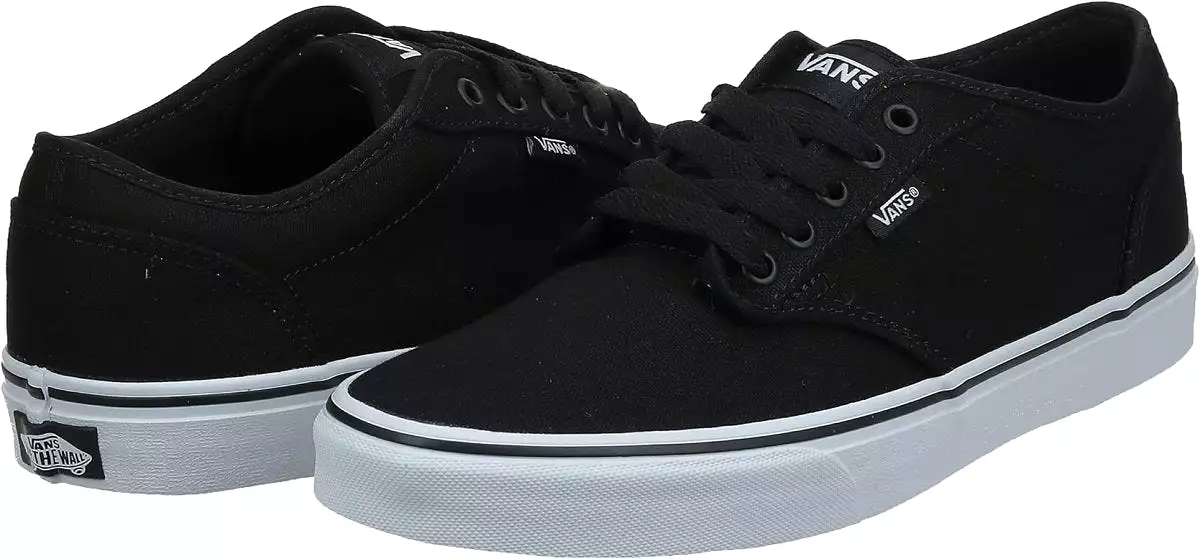 VANS MEN'S ATWOOD BLACK/WHITE CANVAS SHOE