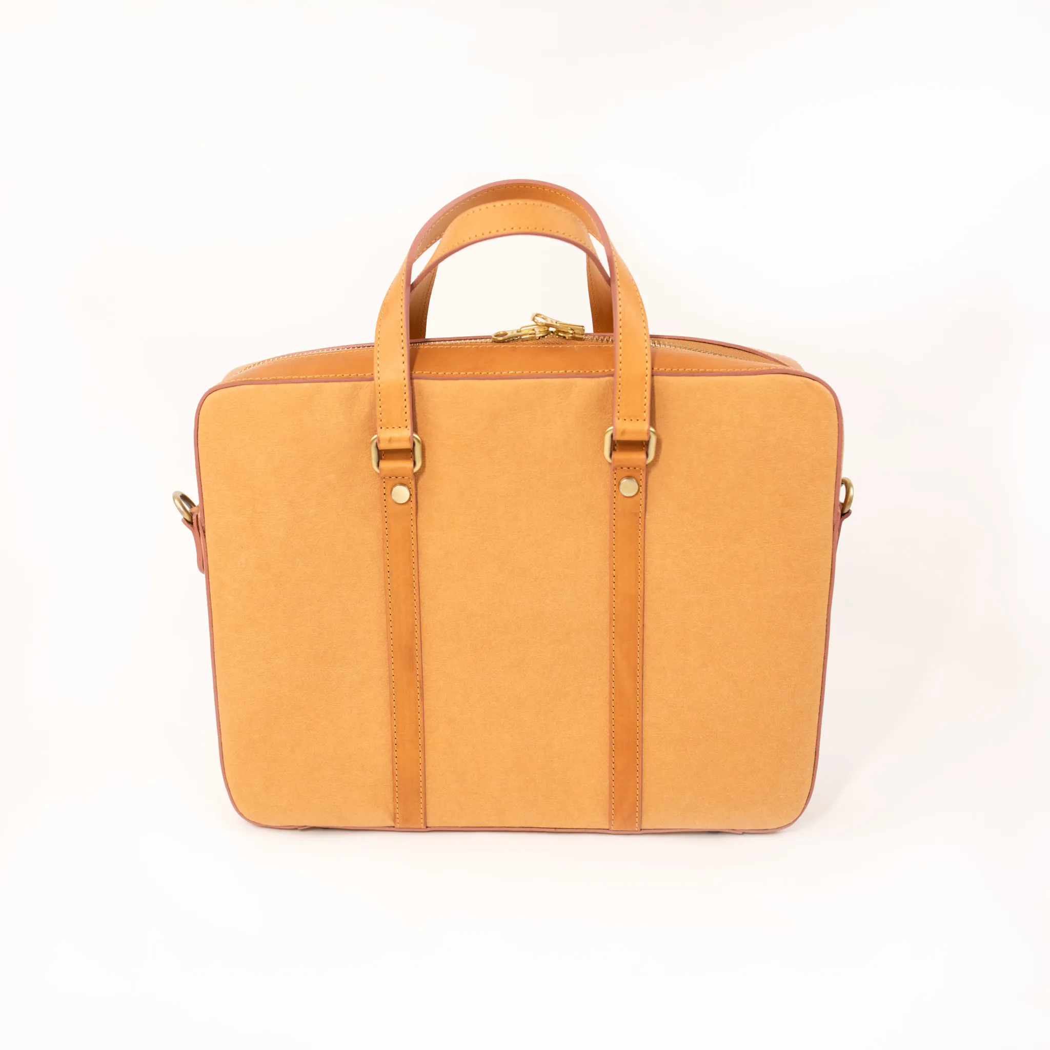 Washable Paper Laptop Case | Messenger Bag in Camel