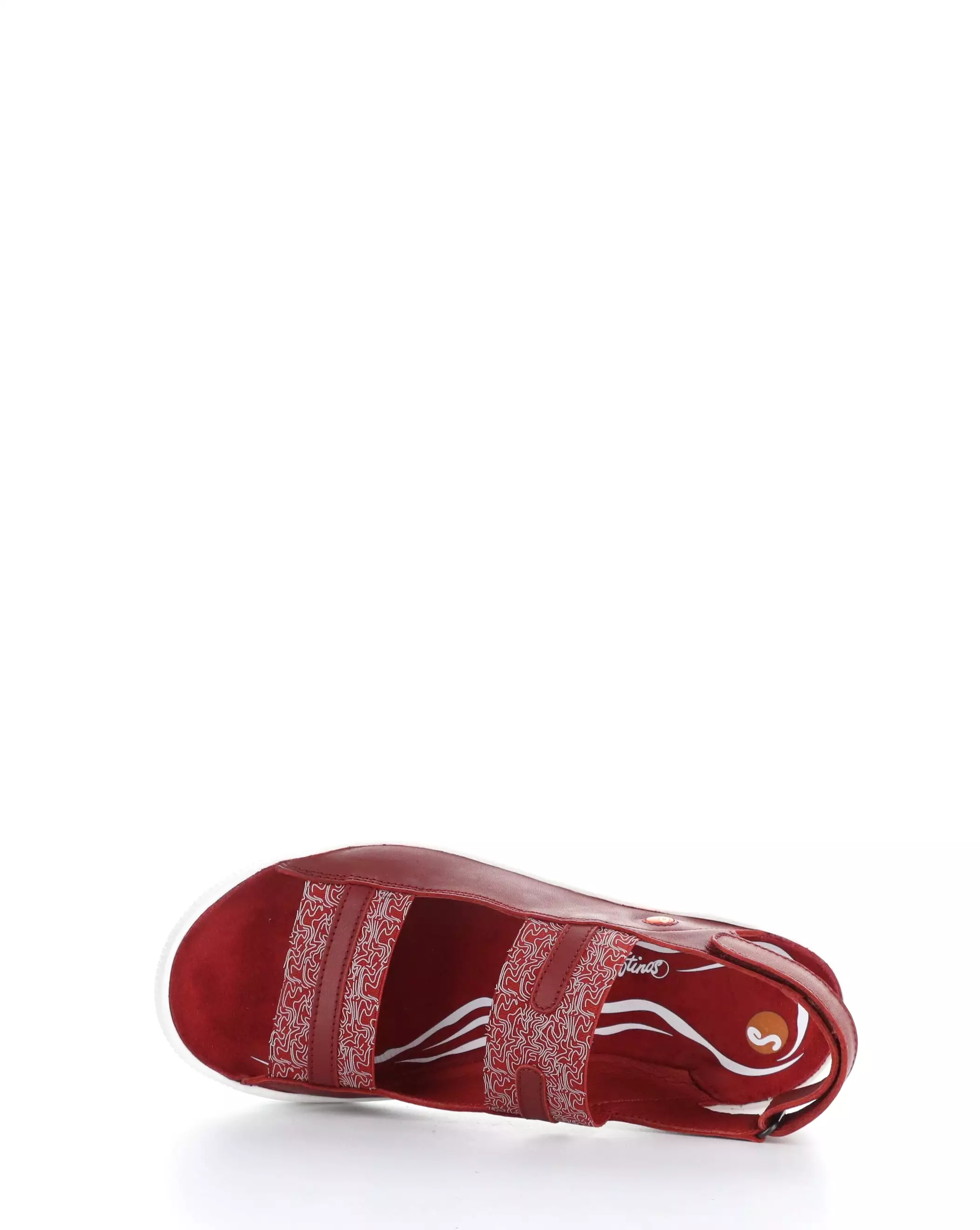 WHEB749SOF 004 RED Velcro Sandals