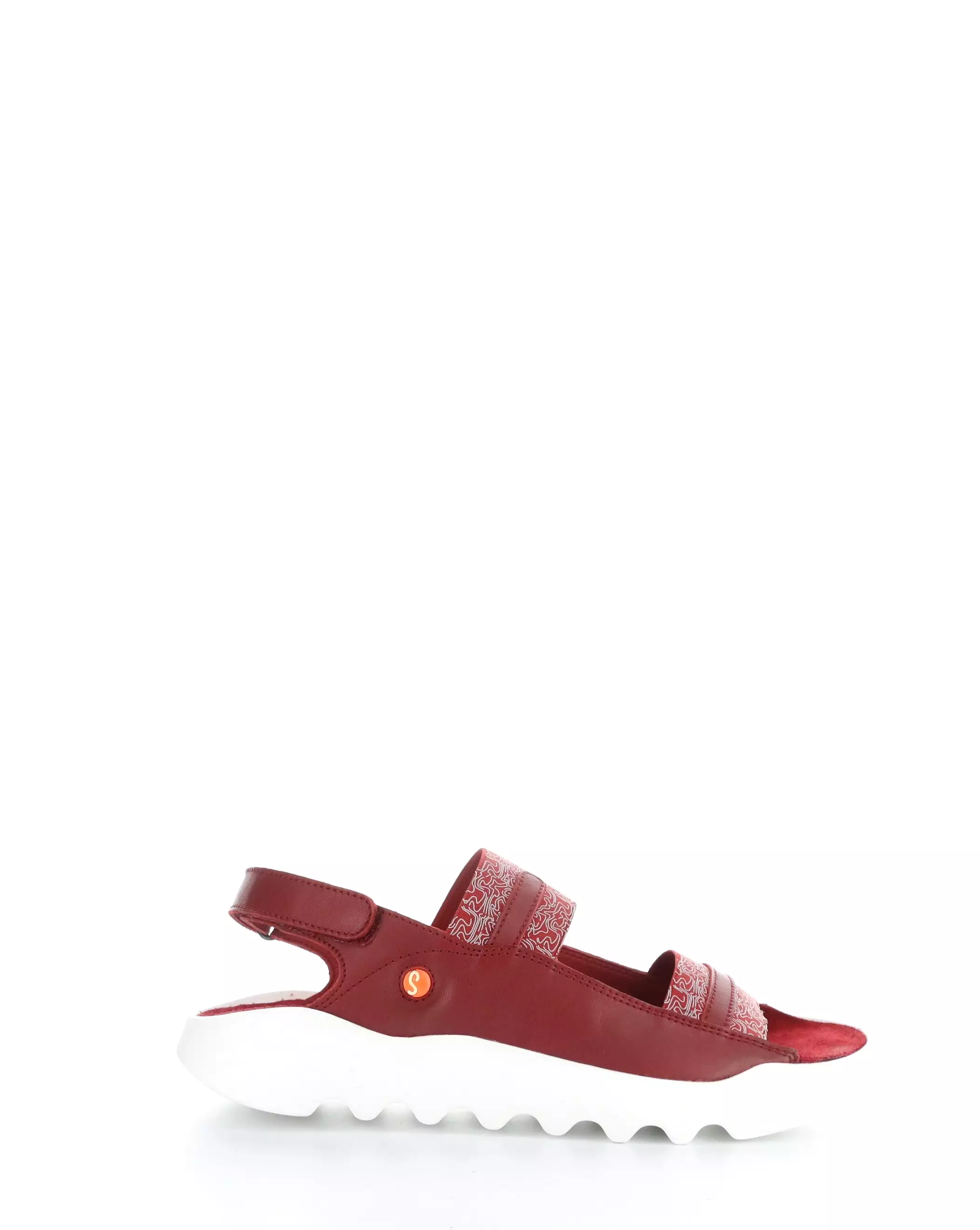 WHEB749SOF 004 RED Velcro Sandals