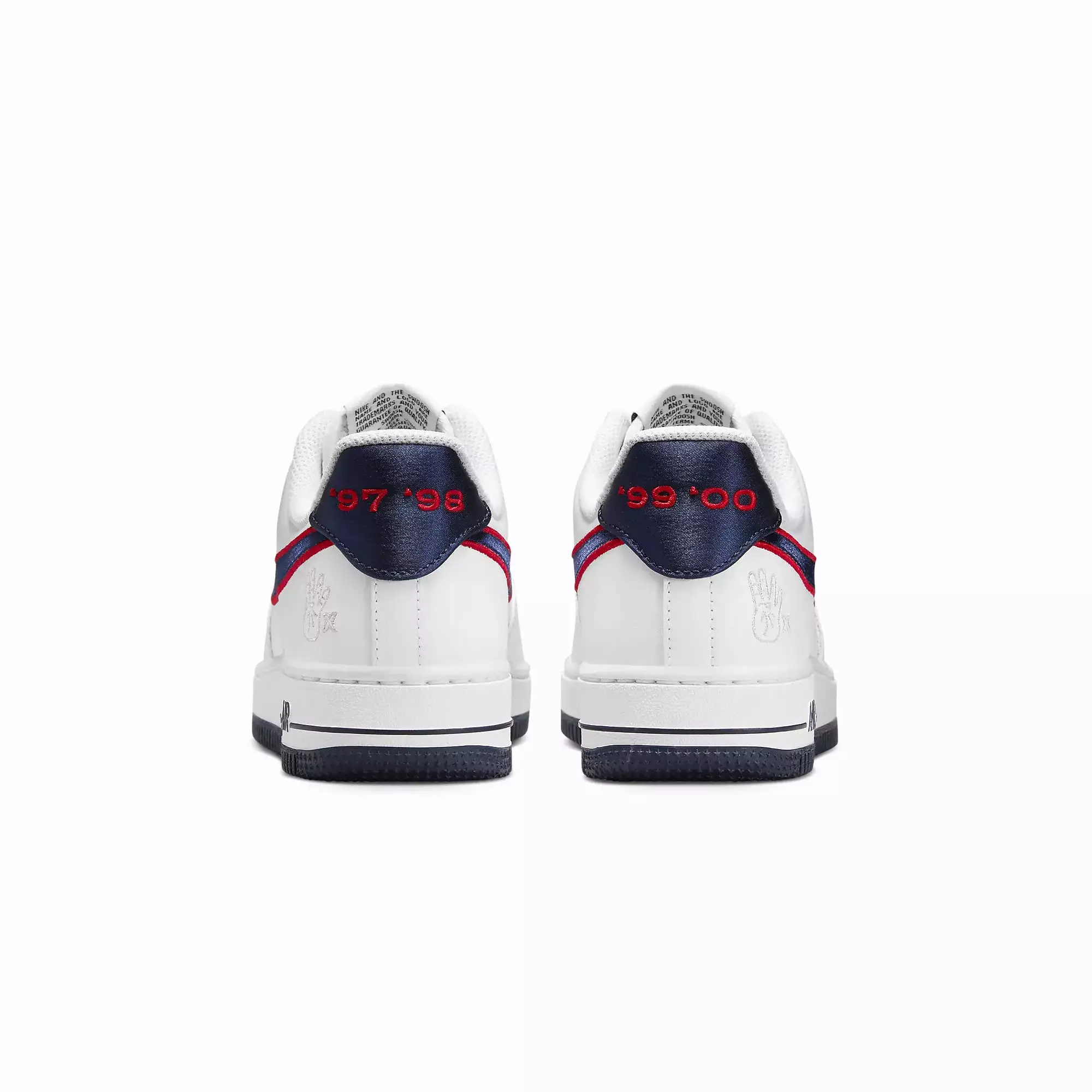 WMN'S AIR FORCE 1 '07 'WHITE/OBSIDIAN-UNIVERSITY RED-WOLF GREY'