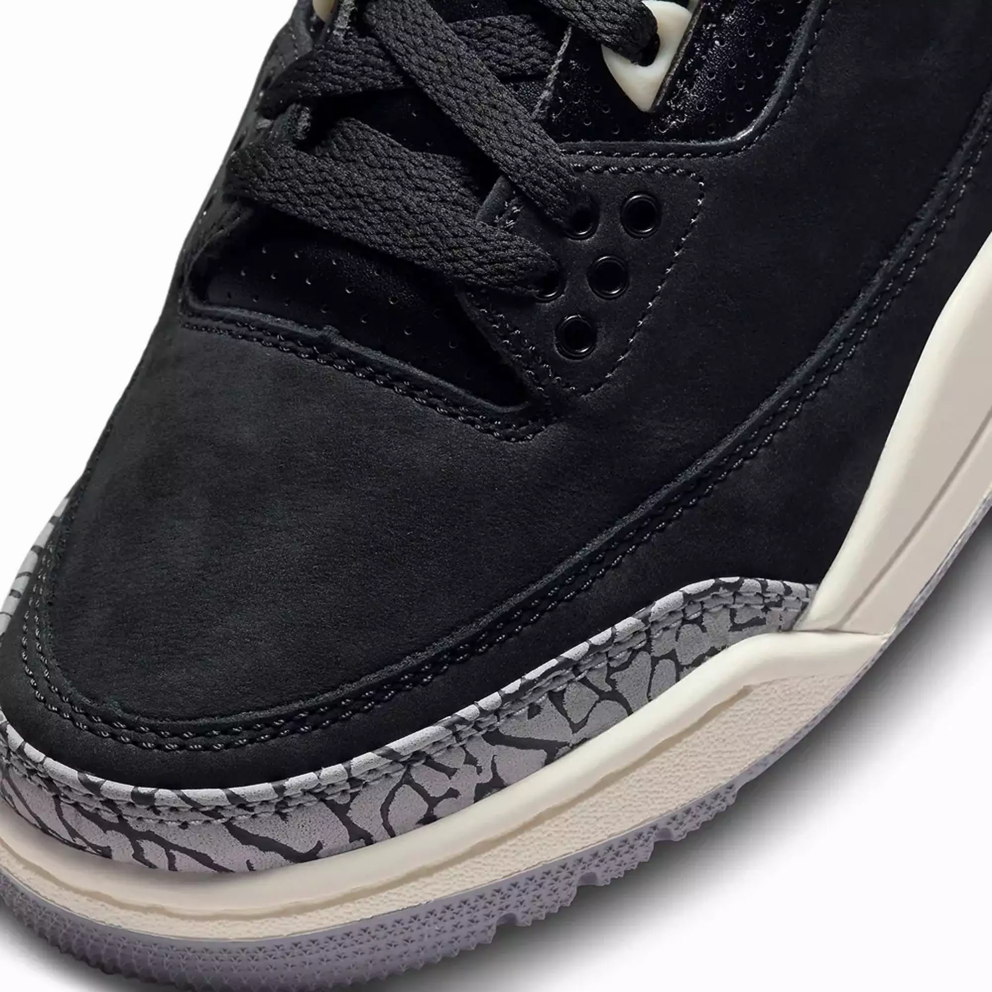 WMN'S AIR JORDAN 3 OFF NOIR 'OFF NOIR/BLACK-SAIL-CEMENT GREY'