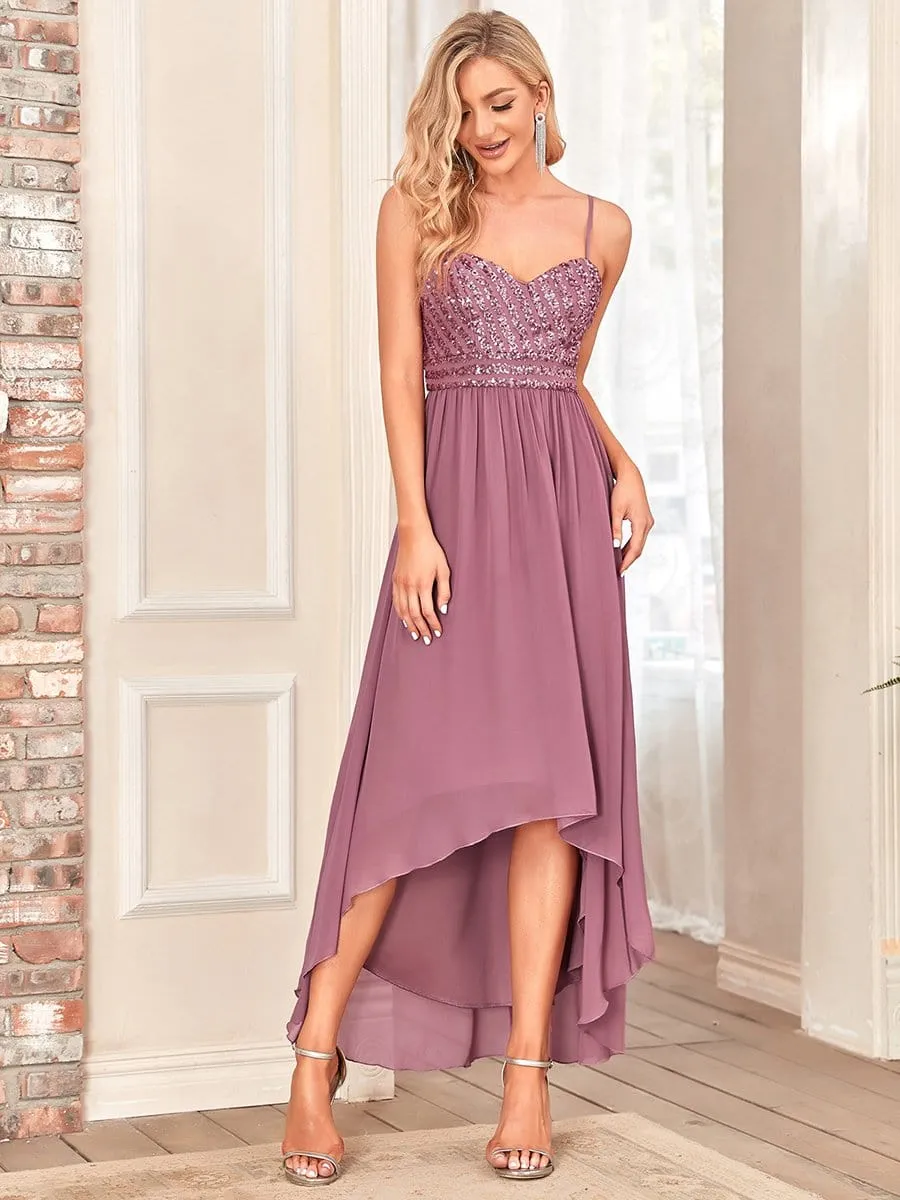 Women's A Line Evening Dresses with Spaghetti Straps