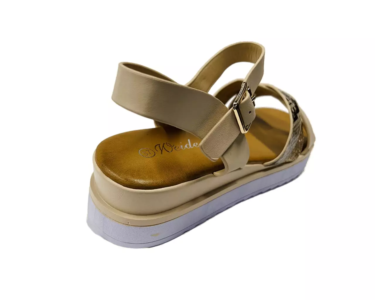 Women's Ankle Strap Faux Leather Sandals