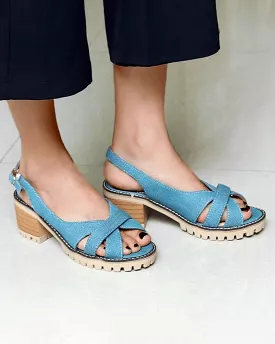 Women's Casual Daily Adjusting Buckle Chunky Heel Sandals