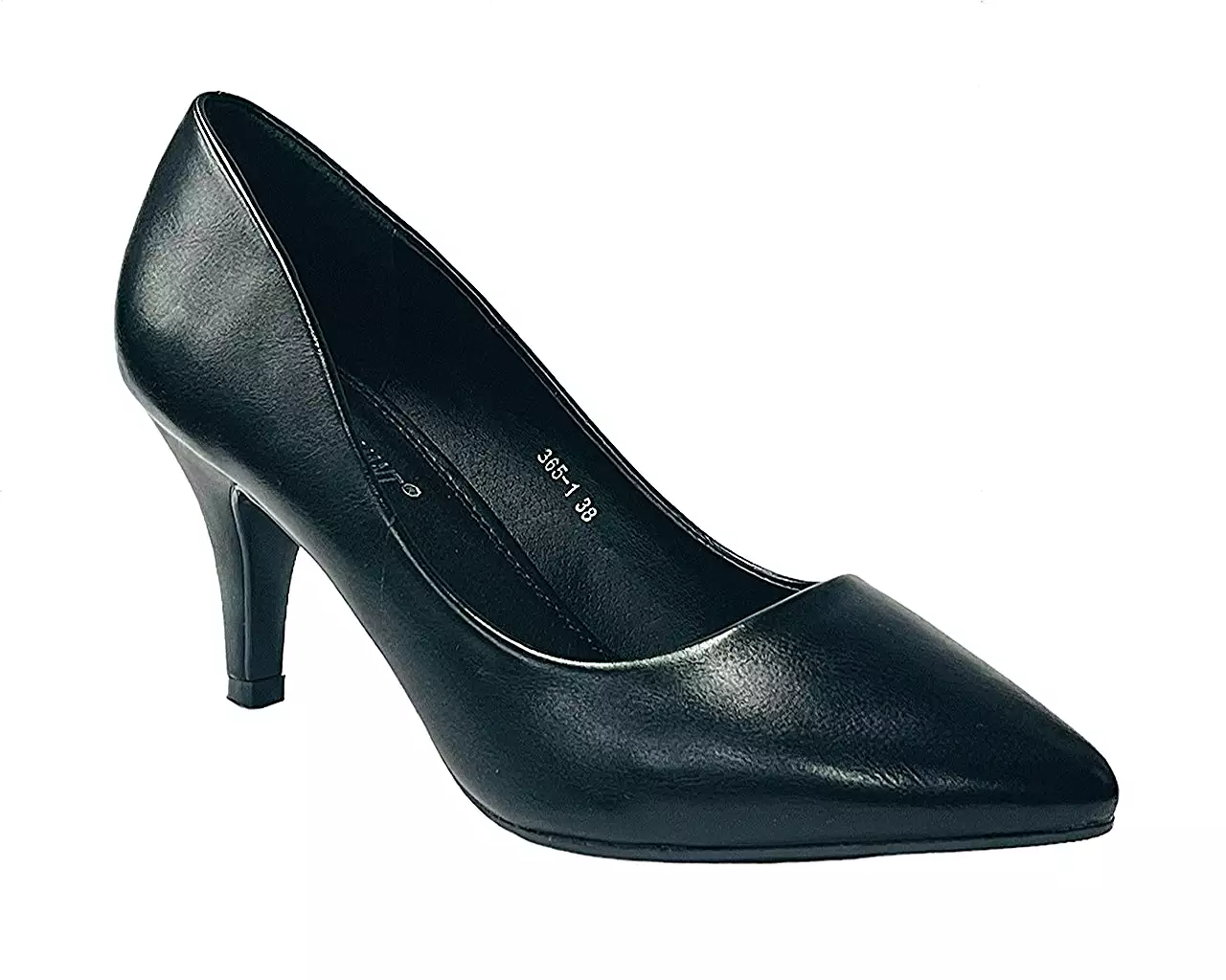 Women's Faux Leather Stiletto Heel Court Shoes