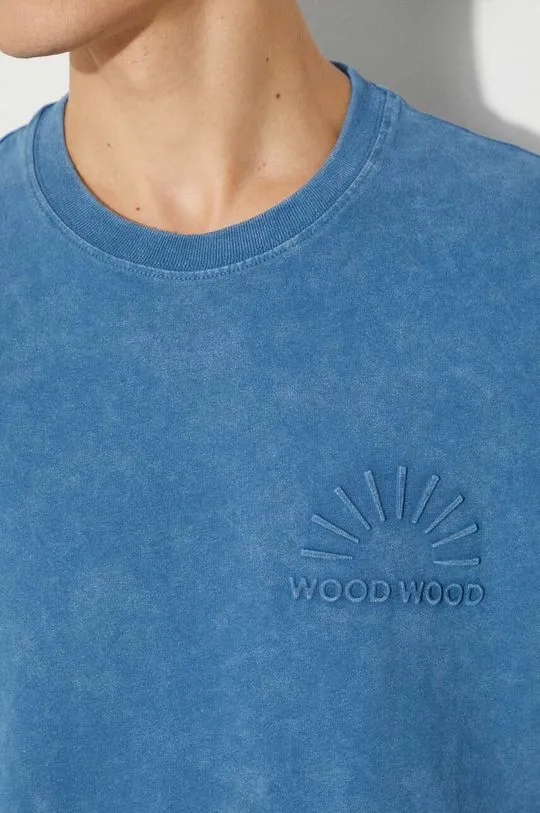 Wood Wood cotton t-shirt blue color