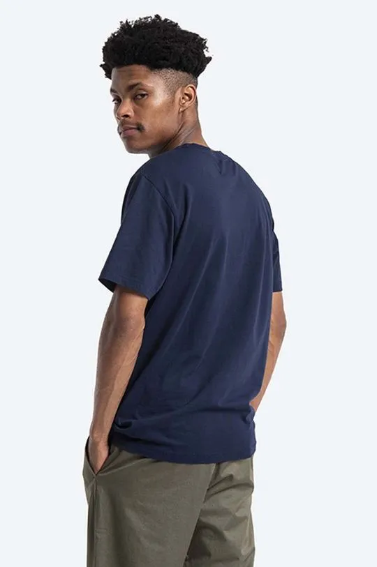 Wood Wood cotton t-shirt men’s navy blue color