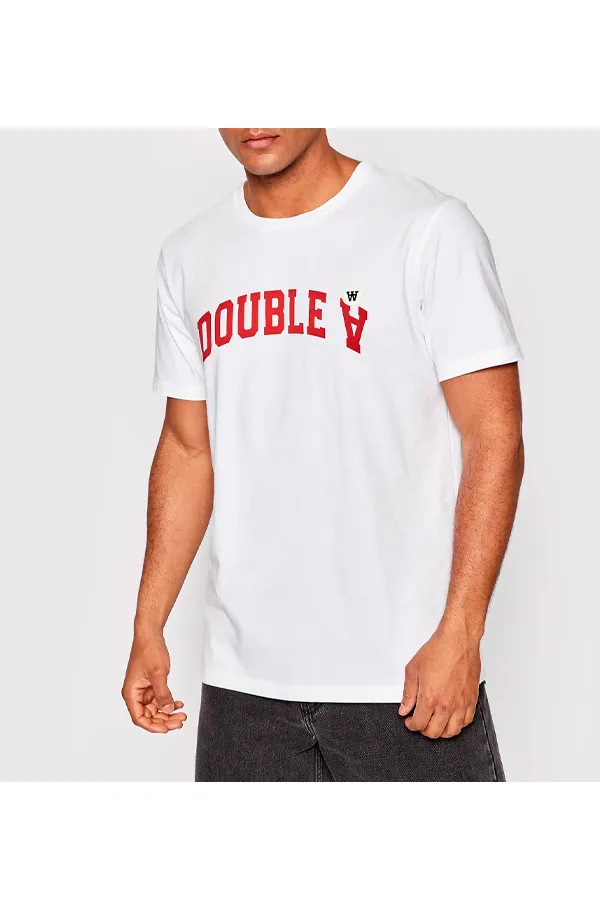 Wood Wood Double A Patch Tee White