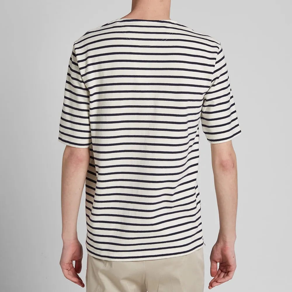 Wood Wood Harry Stripe TeeWhite & Navy