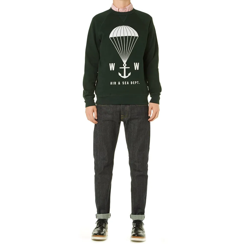 Wood Wood Hester Parachute SweatGreen