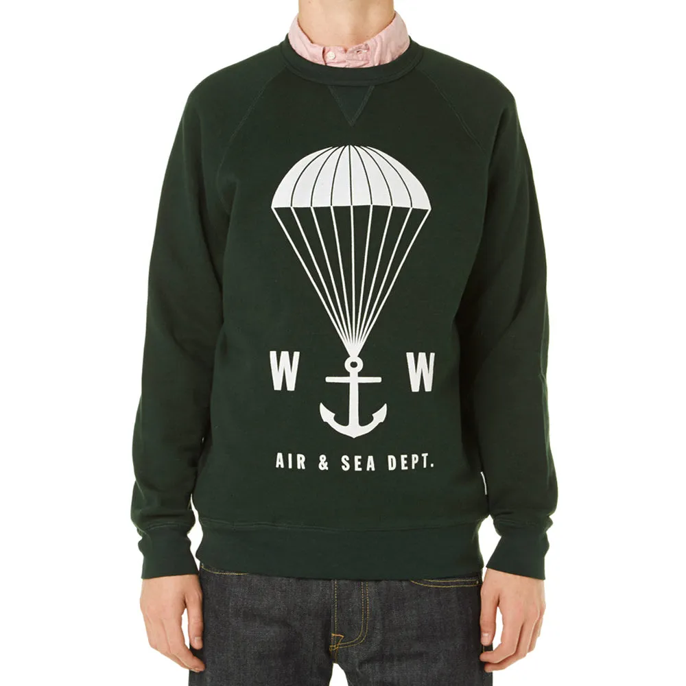 Wood Wood Hester Parachute SweatGreen