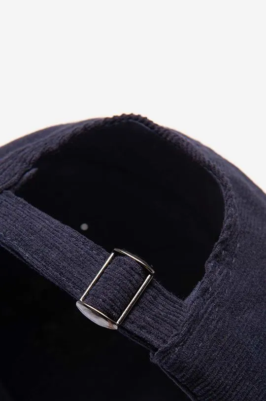 Wood Wood Low profile corduroy cap navy blue color 12130810.9016