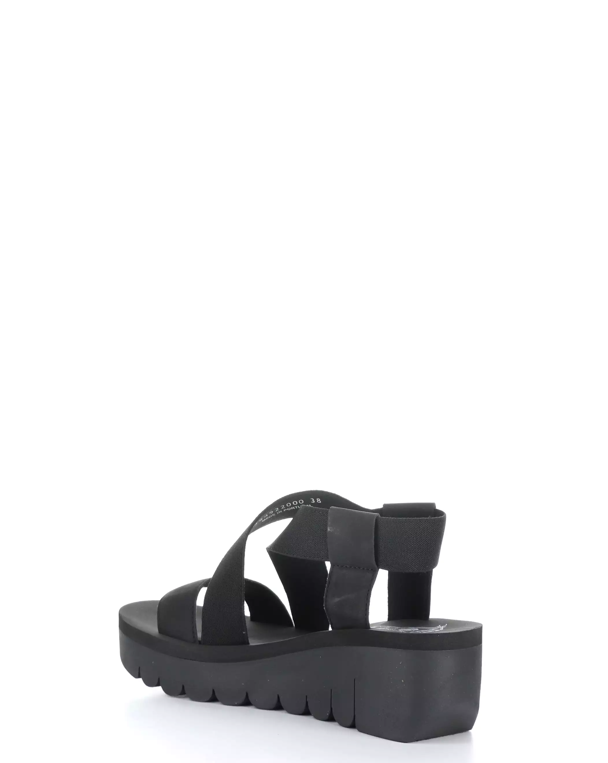 YABY922FLY 000 BLACK Elasticated Sandals