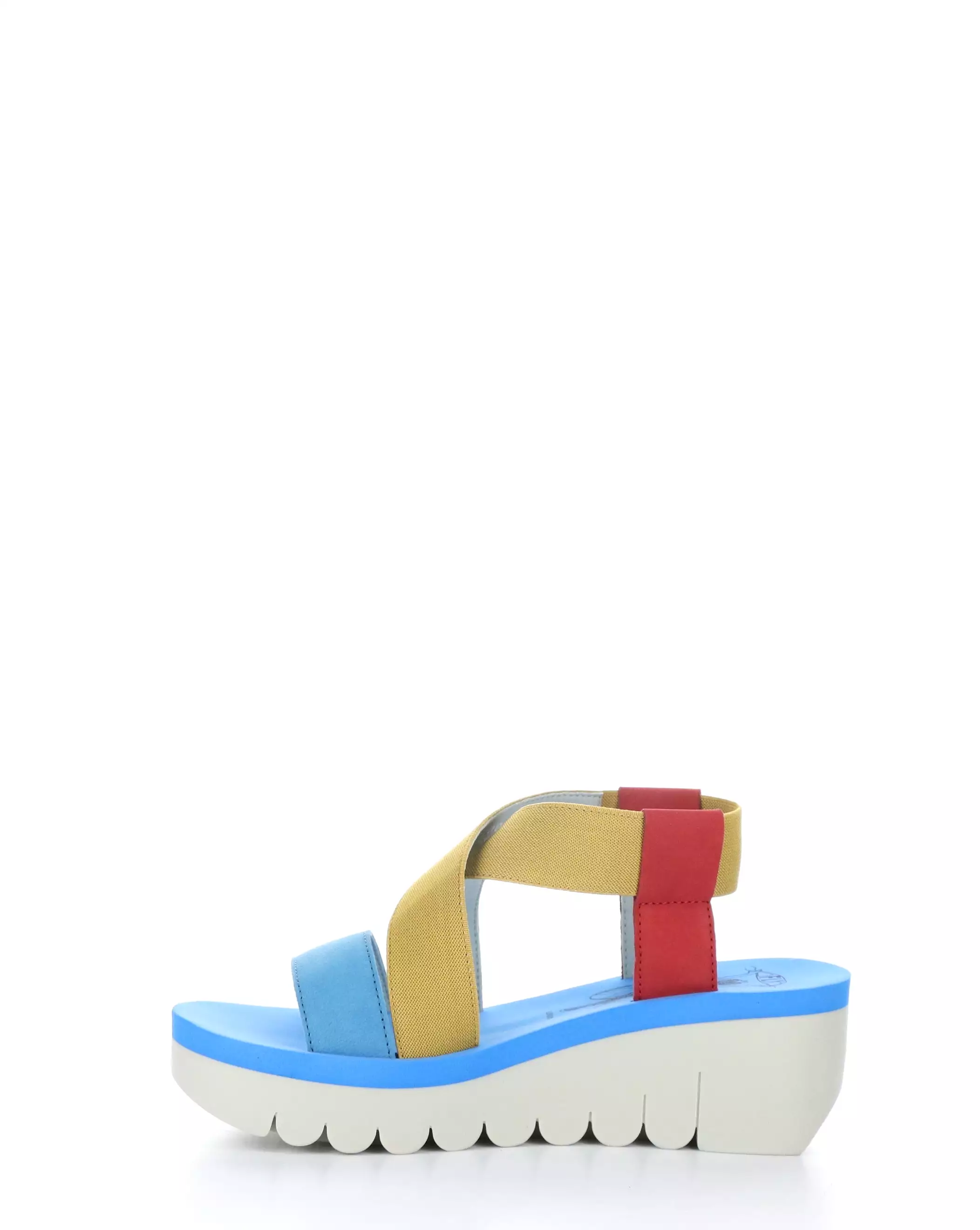 YABY922FLY 001 LIPSRED/YEL/AZU Elasticated Sandals