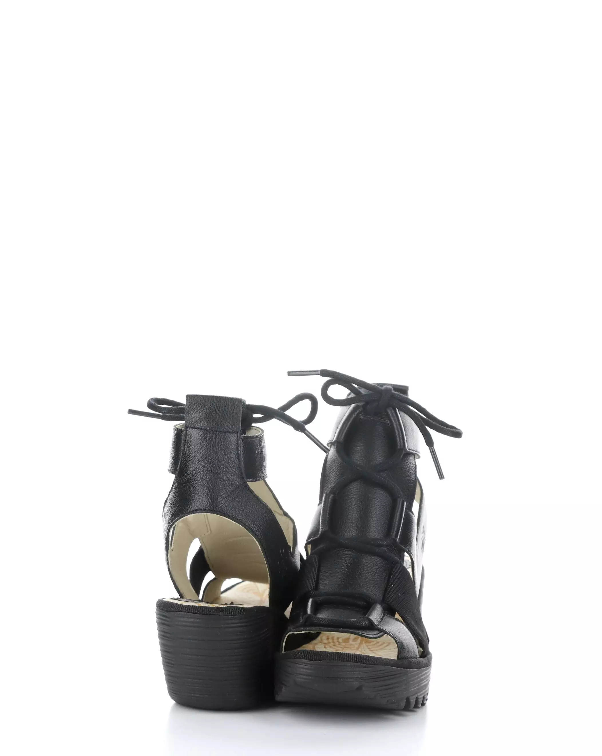 YACA413FLY 000 BLACK Lace-up Sandals