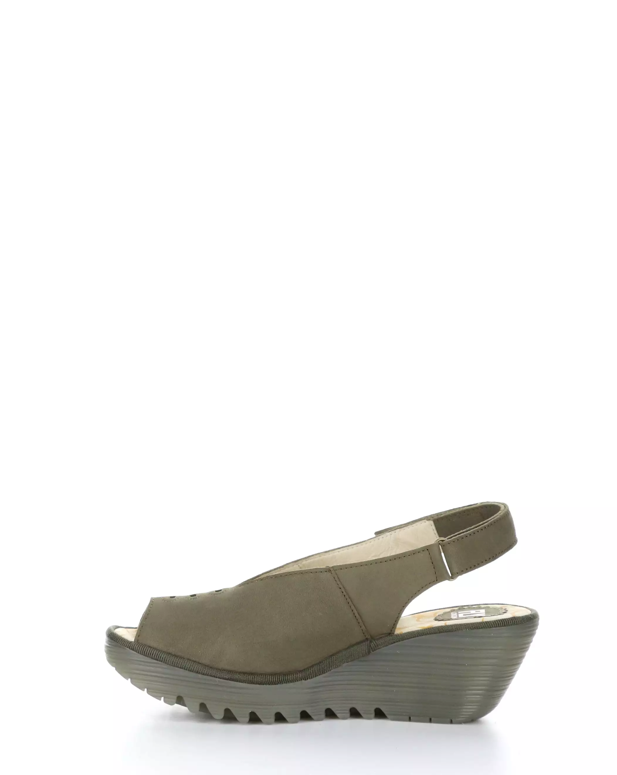 YEAY387FLY 005 KHAKI Velcro Sandals