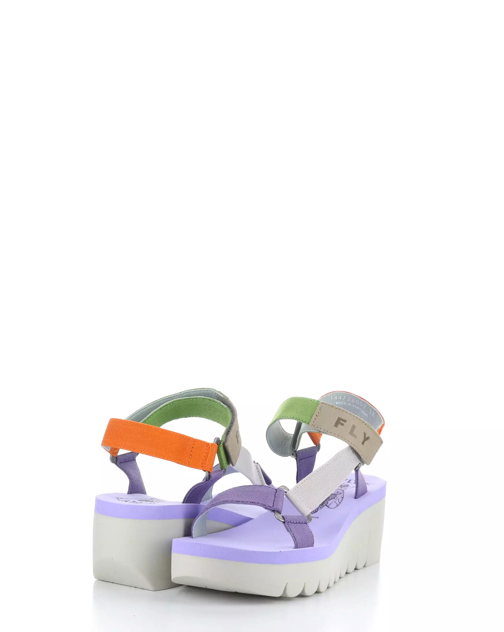 YEFA726FLY 007 MULTI/VIOLA Velcro Sandals