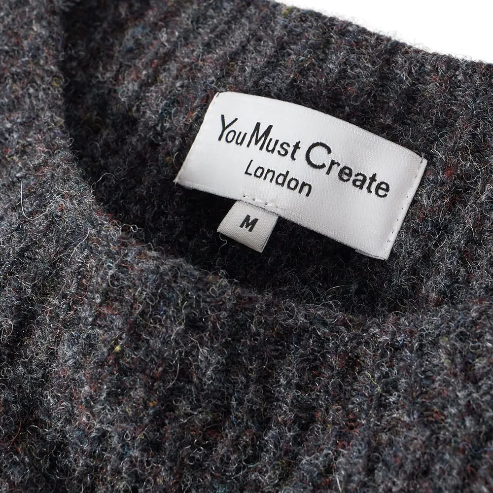 YMC Rib Crew KnitSmoulder