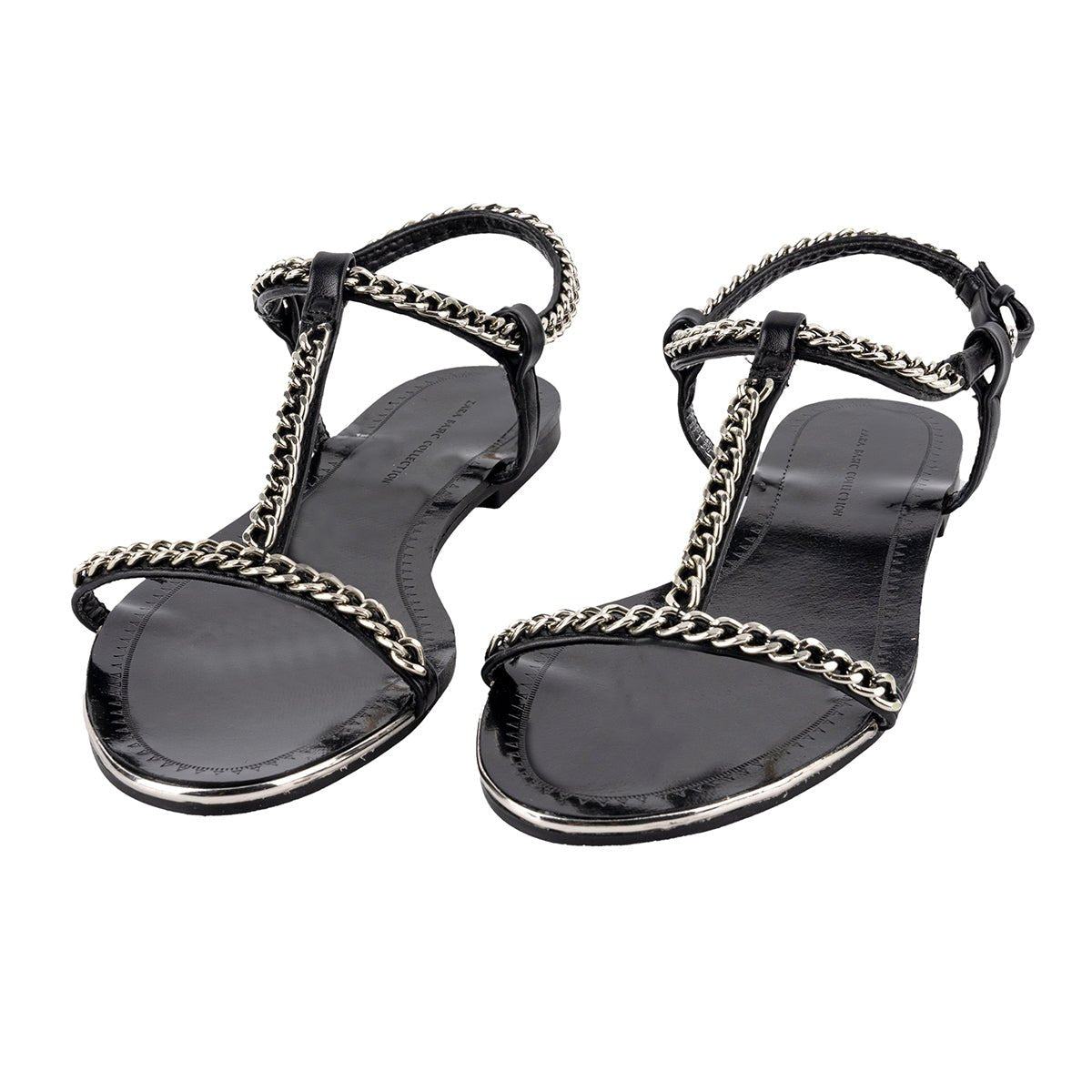 Zara Basic Collection Chain Flat Sandals